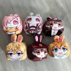 6 toilet bound hanako kun plushie key chains